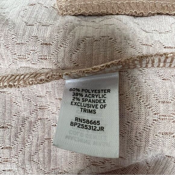 Frenchi cropped geometric blush colored jacket Sz XS/S - Picture 6 of 7